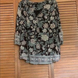 Lucky Brand Floral Print Women's Top